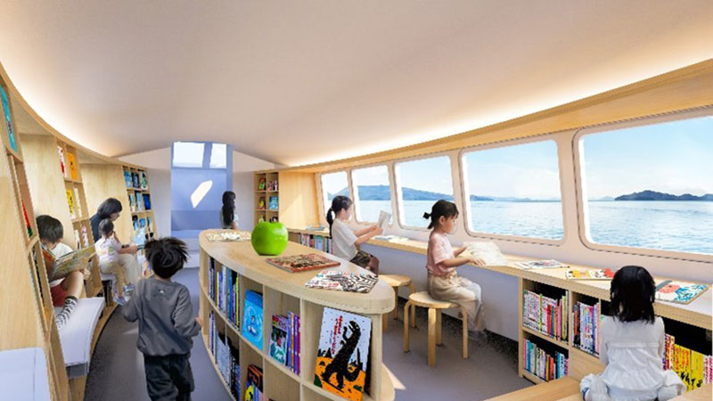 こども図書館船ほんのもり号